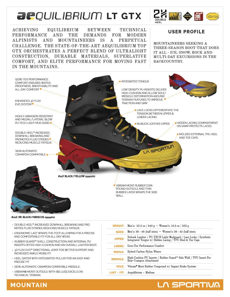La Sportiva Aequilibrium LT GTX Men's Footwear 8 La Sportiva Aequilibrium LT GTX Men's Footwear