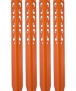 SMC Tent Accessories Mountaineering Tent Stakes Long Orange 4 Pack